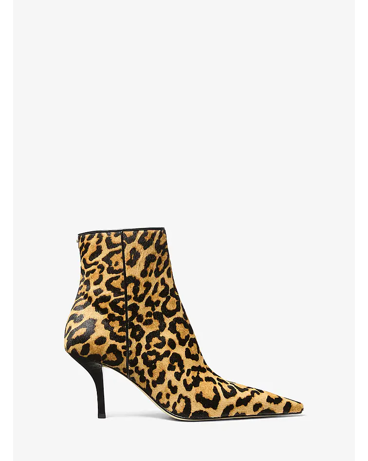 Botín de pelo con estampado 