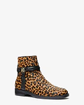 Bota de Pelo con Estampado de Leopardo 