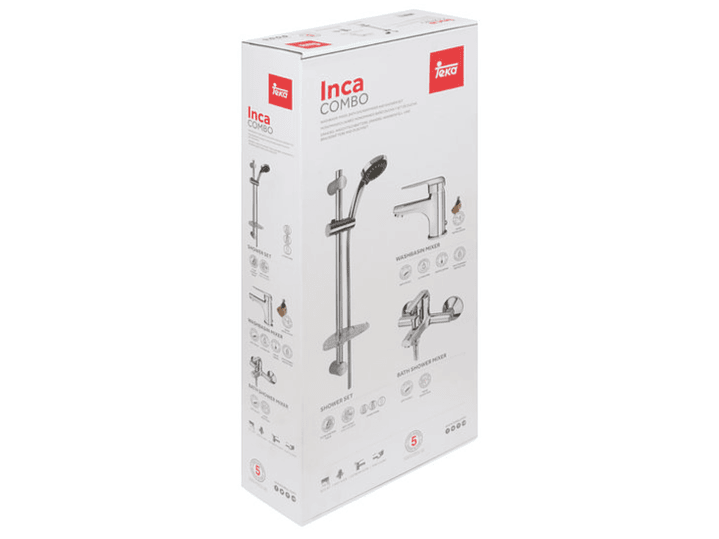 Kit Barra + Grifos INCA Para Baño Teka 1