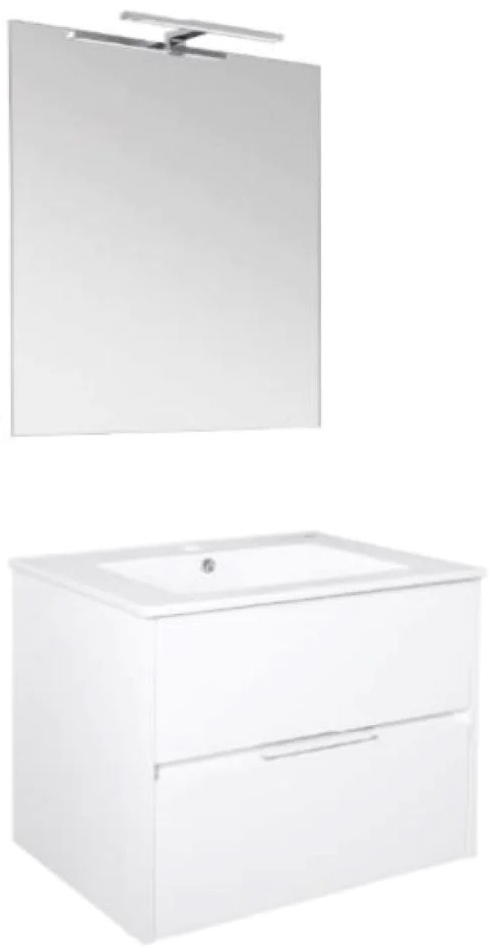 Conjunto Mueble Vanitorio 60 cm INCA Glossy White Teka - Miniatura 1