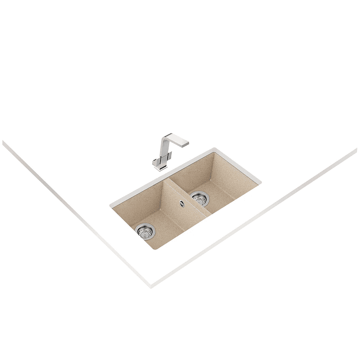 Lavaplatos Granito SQUARE 2C-760 TG Beige Teka 2