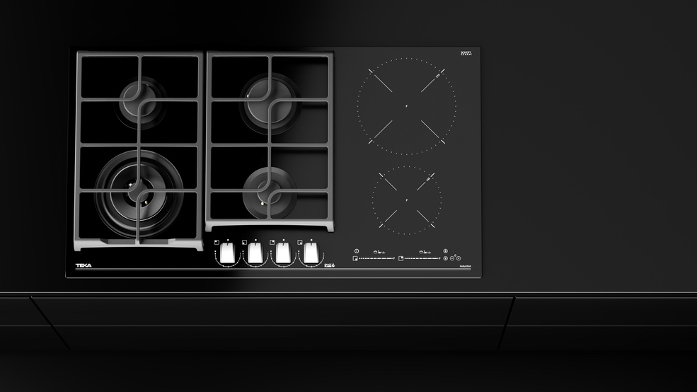 Encimera Vitrocerámica Gas + Inducción 6 Quemadores JZC 96342 BBB Teka - Miniatura 5