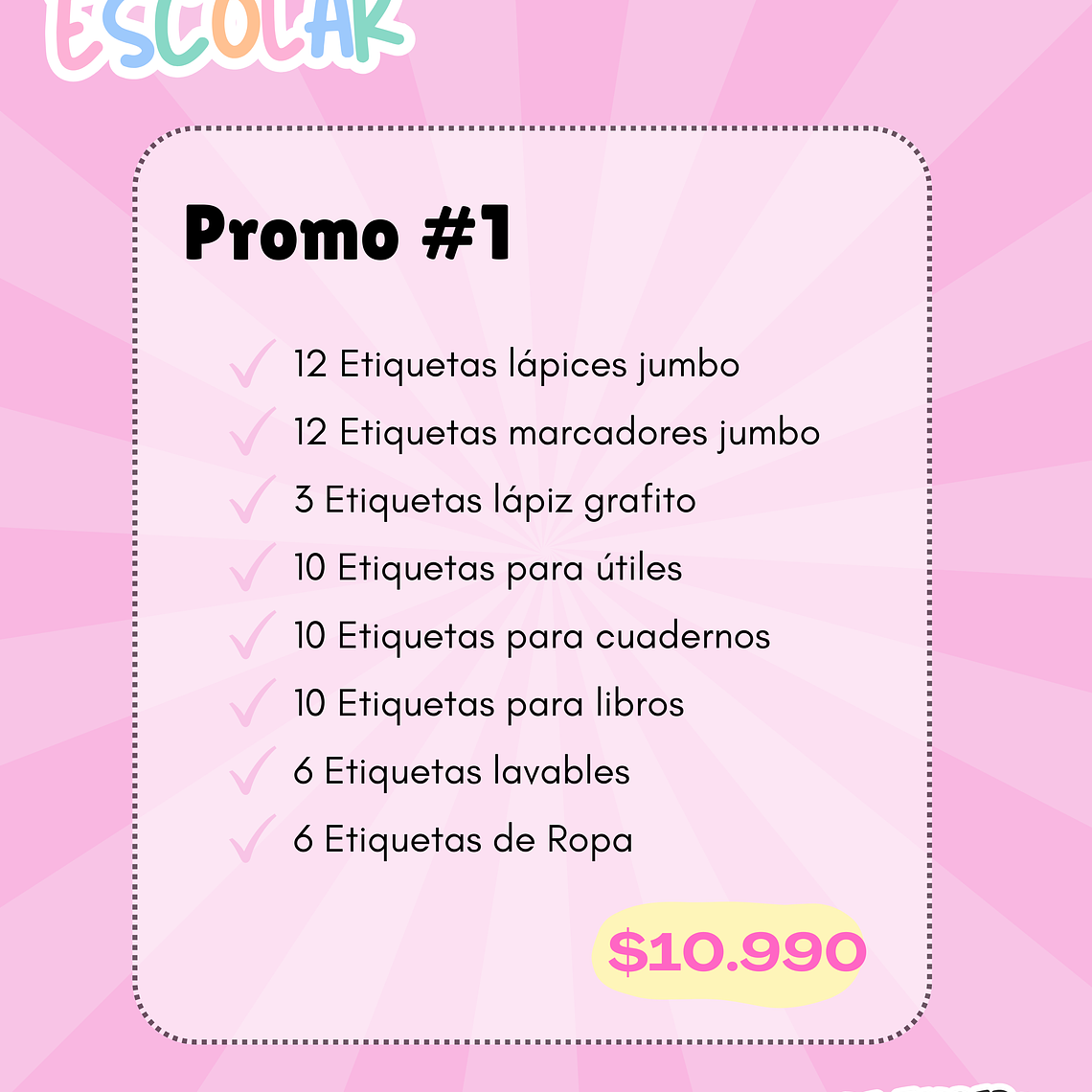 PROMO ESCOLAR #1 1