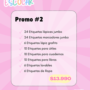 PROMO ESCOLAR #2