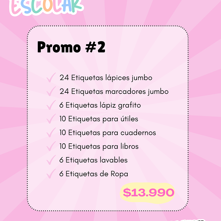 PROMO ESCOLAR #2 1
