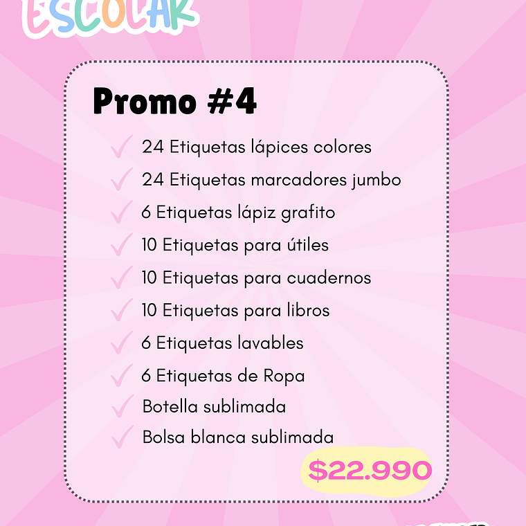 PROMO ESCOLAR #4 1