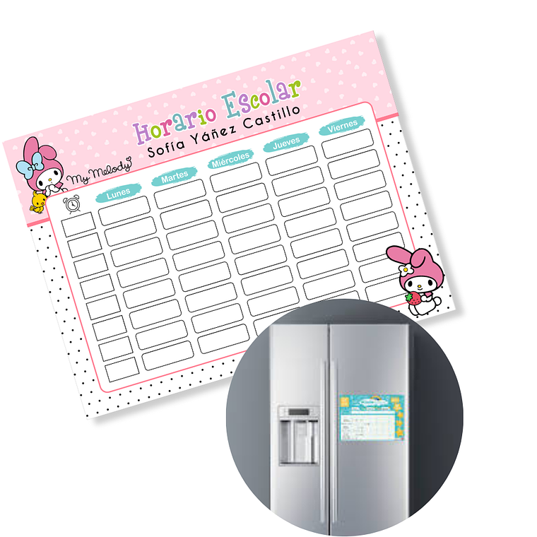 Horario Imantado A4 1