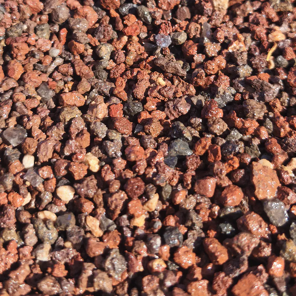 Piedra Volcánica roja decorativa 4