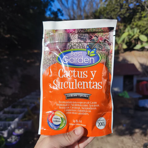 Fertilizante para cactus y suculentas NPK