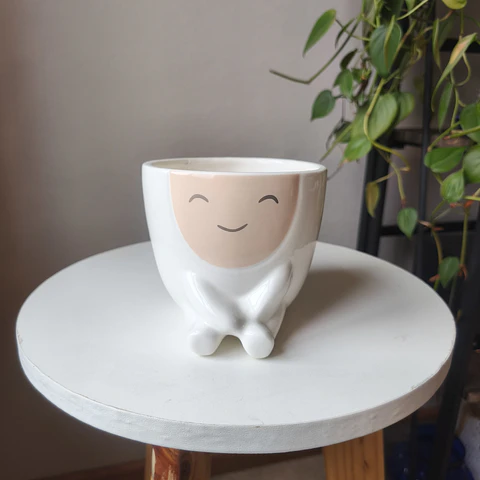 Portamaceta con carita 