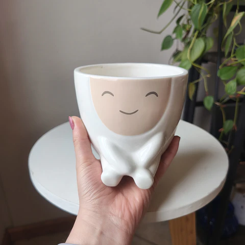 Portamaceta con carita 