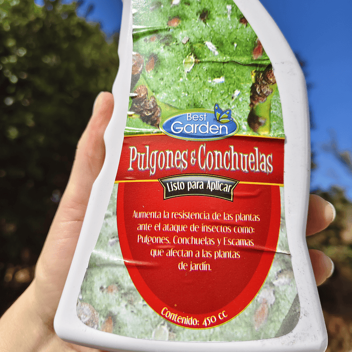 Insecticida para pulgones y conchuela, doble acción.  3