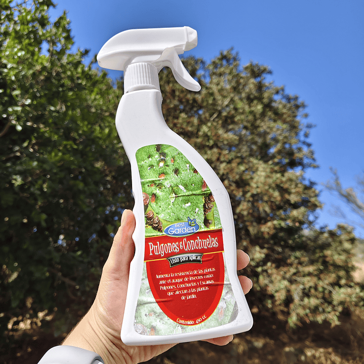 Insecticida para pulgones y conchuela, doble acción.  1