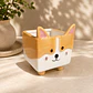 Maceta cerámica  tierna  perrito Corgi  - Miniatura 1