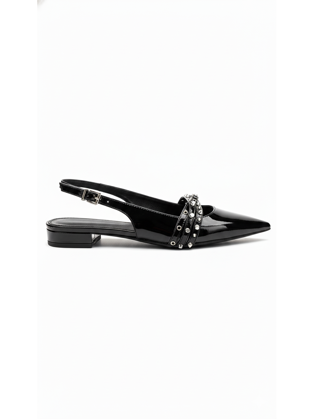 Puntillas Slingback suel negro  2152H 1