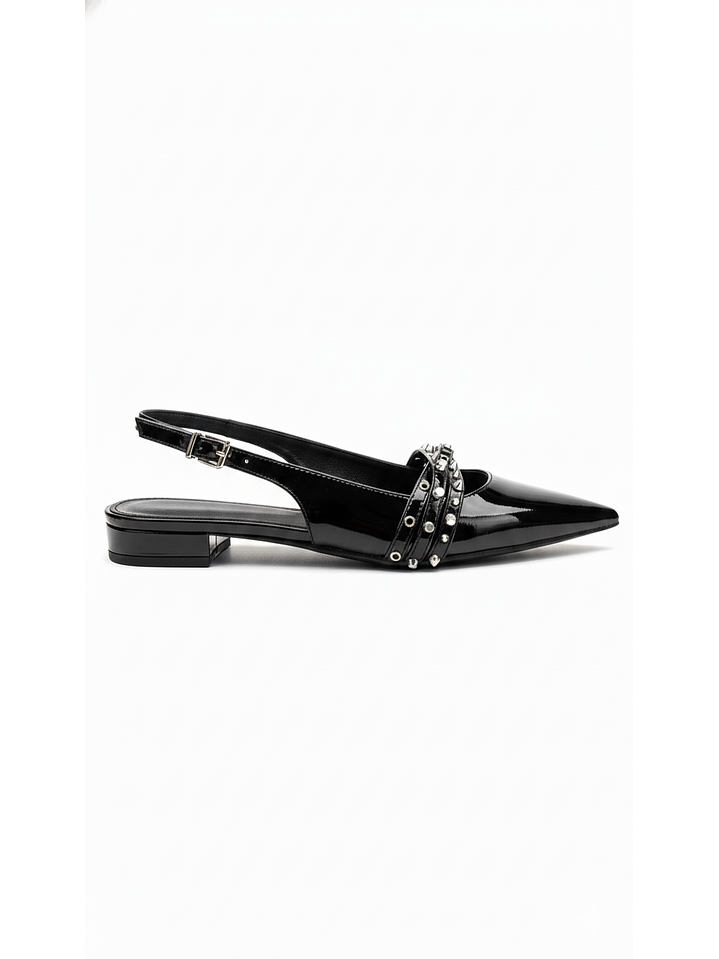 Puntillas Slingback suel negro  2152H 1