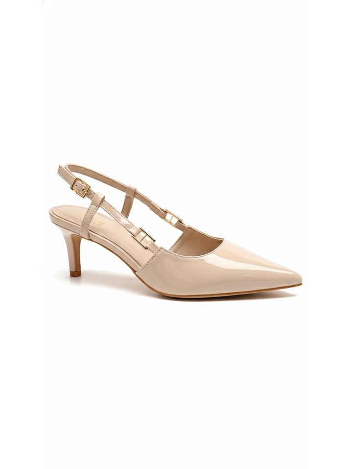 Tacón Stiletto suel beige  H100 1