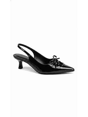 Tacón Kitten Heel suel negro 78 