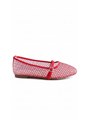 Ballerina Mary Jane Suel rojo 68