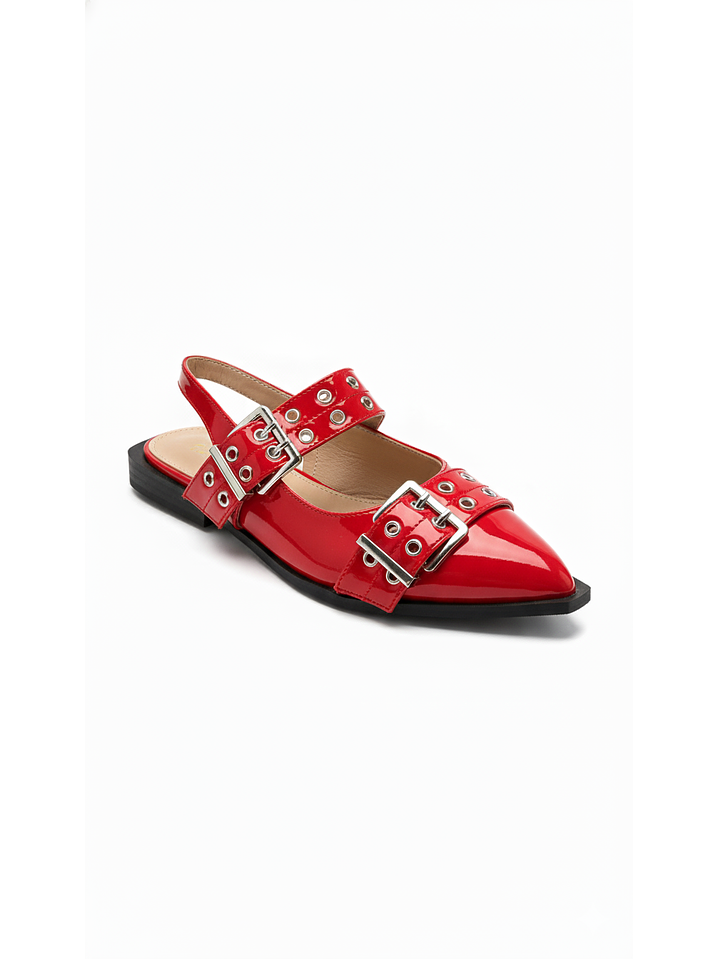 Puntillas Slingback suel rojo  013 1