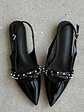 Puntillas Slingback suel negro  2152H - Miniatura 2