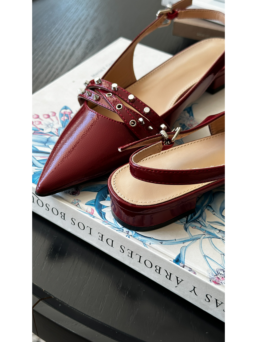 Puntillas Slingback suel Burdeo 2152BR 3