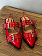 Puntillas Slingback suel rojo  013 - Miniatura 2