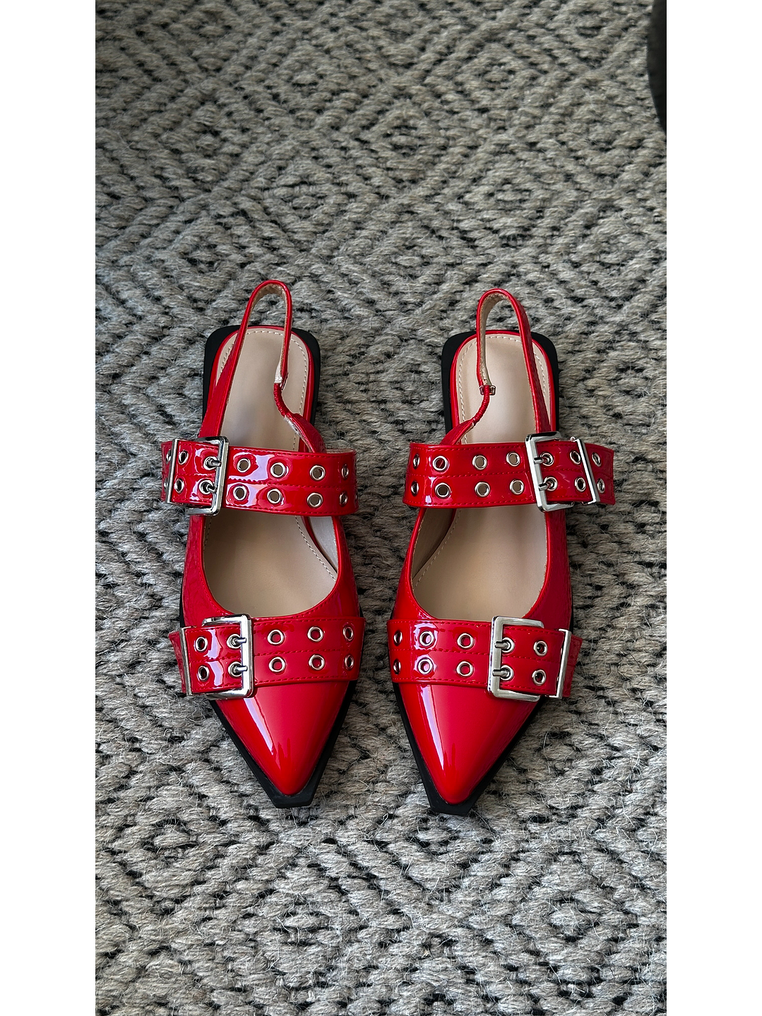 Puntillas Slingback suel rojo  013 4