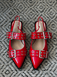 Puntillas Slingback suel rojo  013 - Miniatura 4