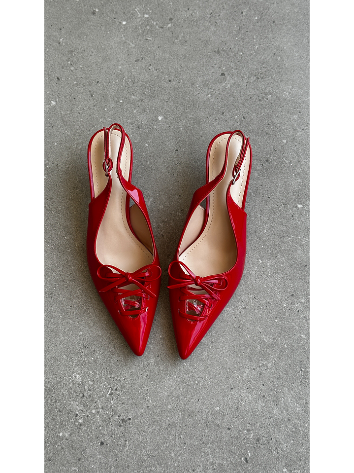 Tacón Kitten Heel suel rojo 78  3