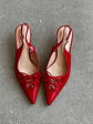 Tacón Kitten Heel suel rojo 78  - Miniatura 3