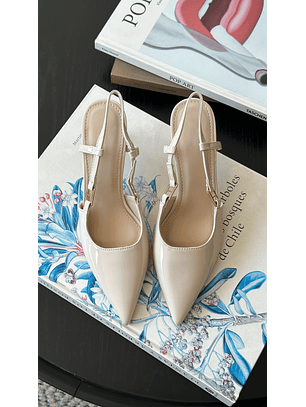 Tacón Stiletto suel beige  H100