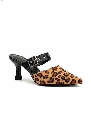 Tacón Kitten Heel Suel Leopardo H77