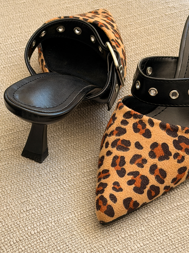 Tacón Kitten Heel Suel Leopardo H77 4