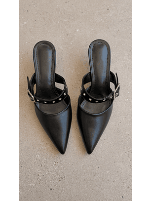 Tacón Kitten Heel Suel Negro H77