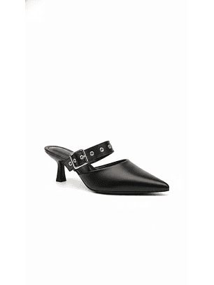 Tacón Kitten Heel Suel Negro H77