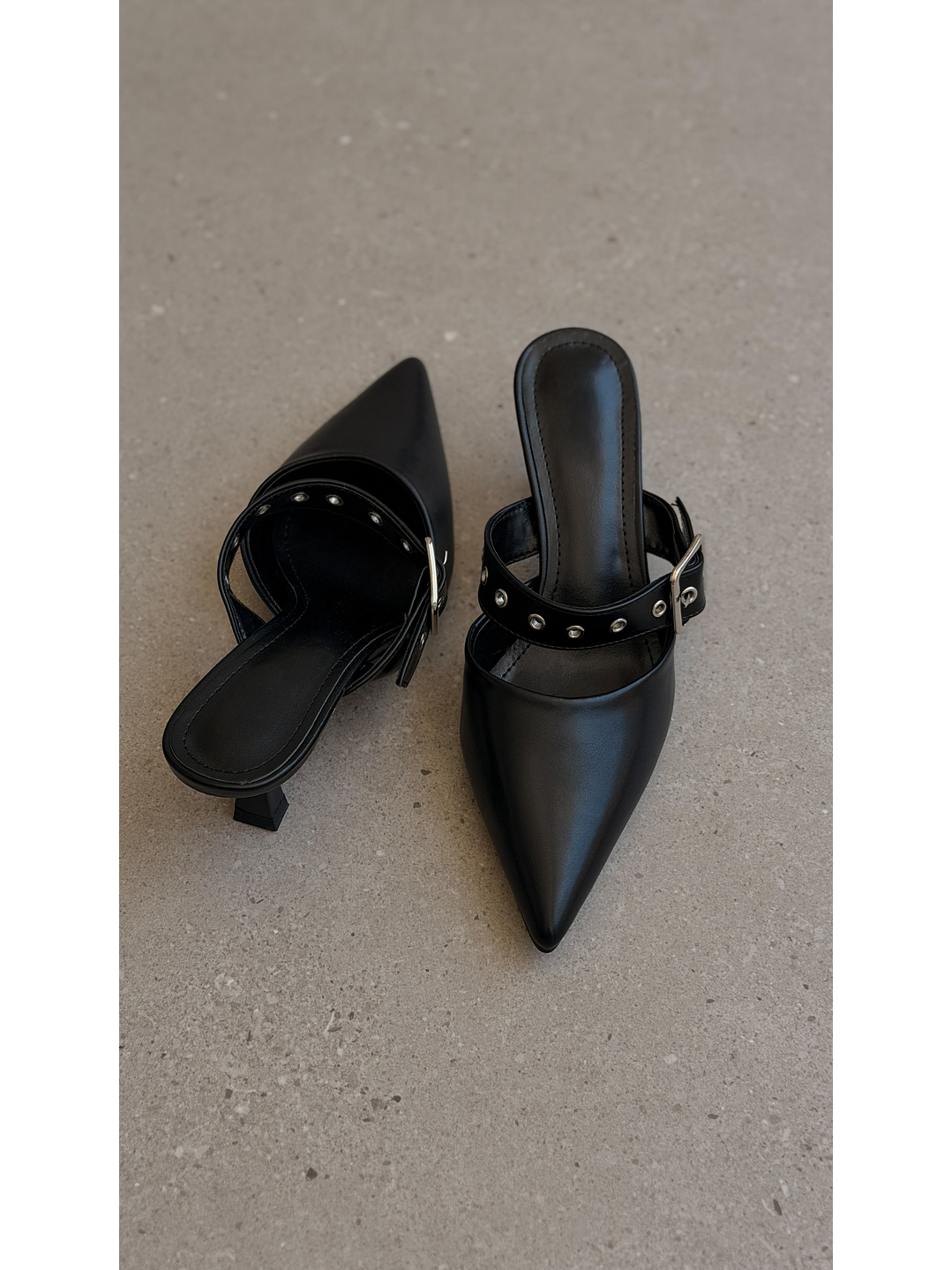 Tacón Kitten Heel Suel Negro H77 3