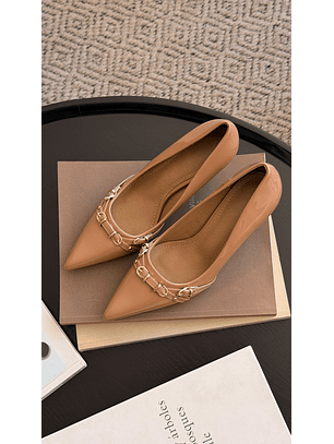 Tacón Kitten Heel Suel Beige H69