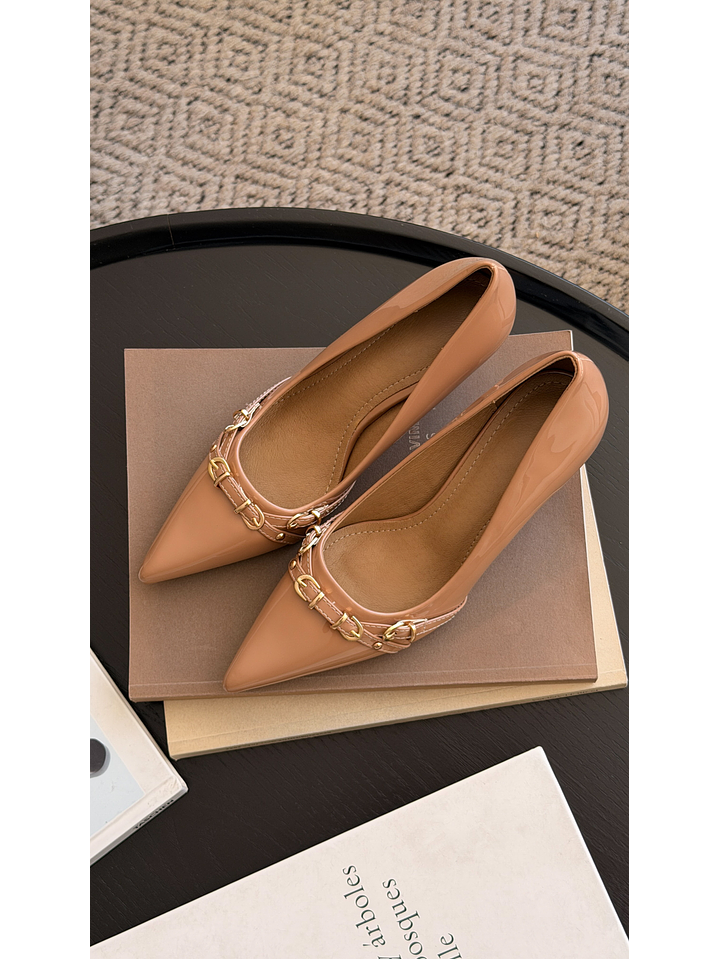 Tacón Kitten Heel Suel Beige H69 2