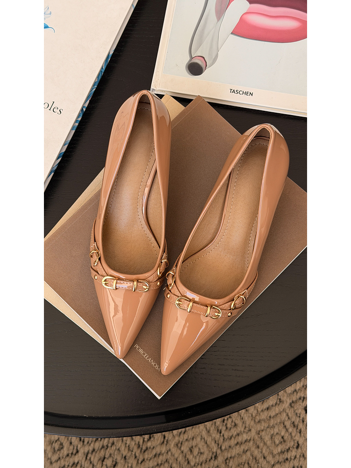 Tacón Kitten Heel Suel Beige H69 4