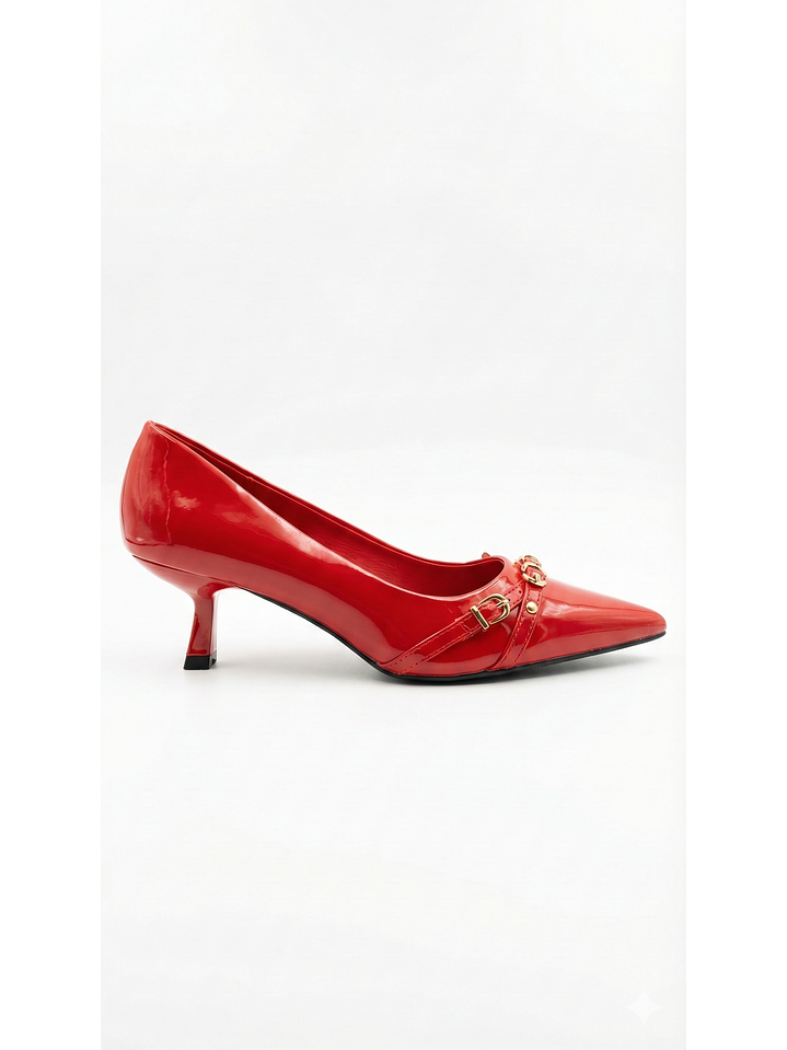 Tacón Kitten Heel Suel Rojo H69 1