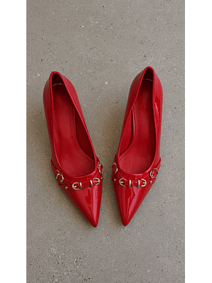 Tacón Kitten Heel Suel Rojo H69