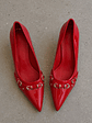 Tacón Kitten Heel Suel Rojo H69 - Miniatura 2