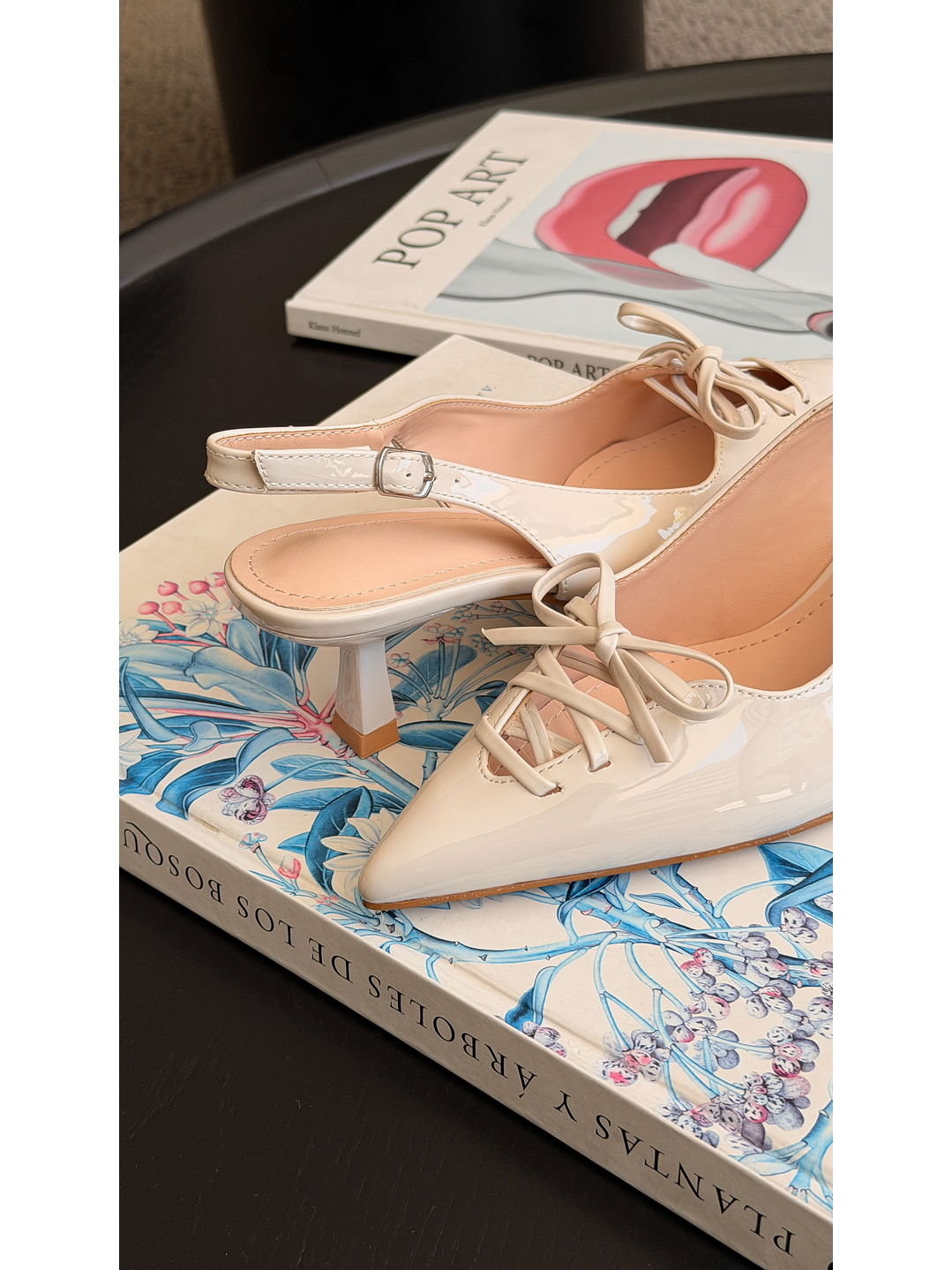 Tacón Kitten Heel suel beige 78 3