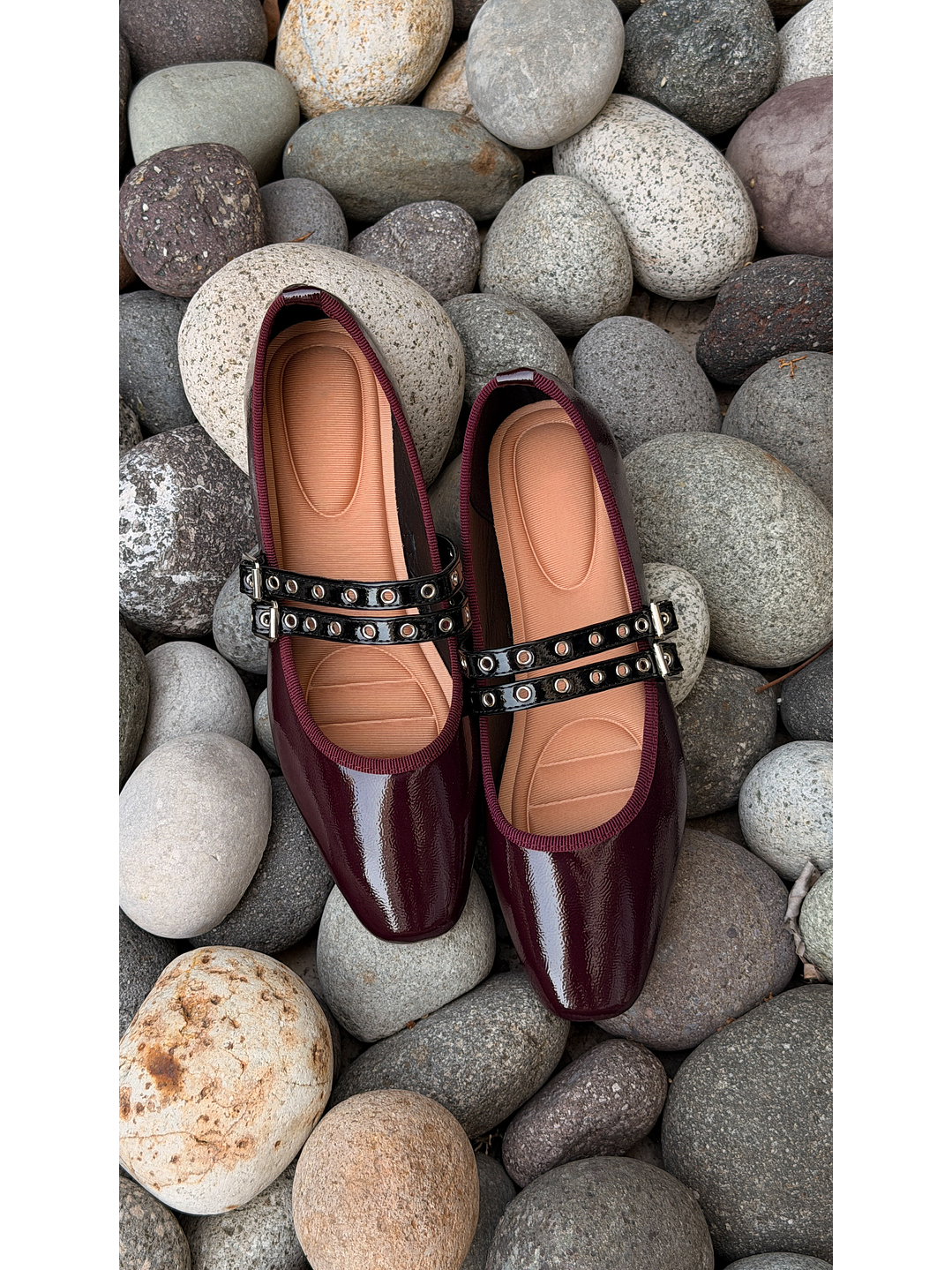 Ballerinas Mary jane suel Burdeo 2185BR 2