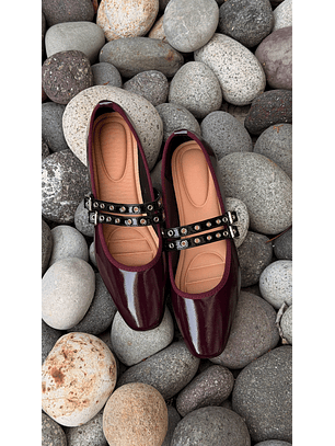 Ballerinas Mary jane suel Burdeo 2185BR