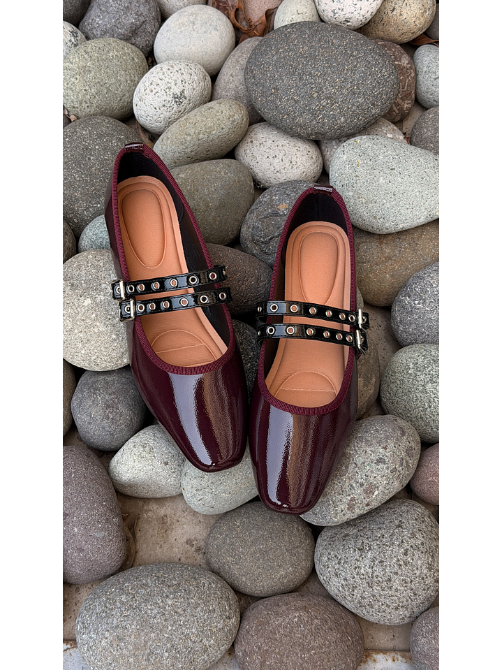 Ballerinas Mary jane suel Burdeo 2185BR 3