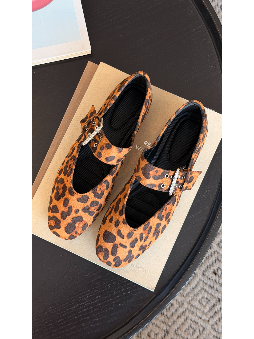 Ballerinas Mary jane suel Leopard 2187CO 2