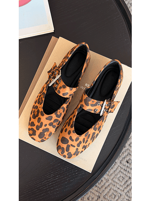 Ballerinas Mary jane suel Leopard 2187CO