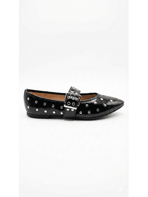 Ballerinas Mary jane suel Negro 2186H